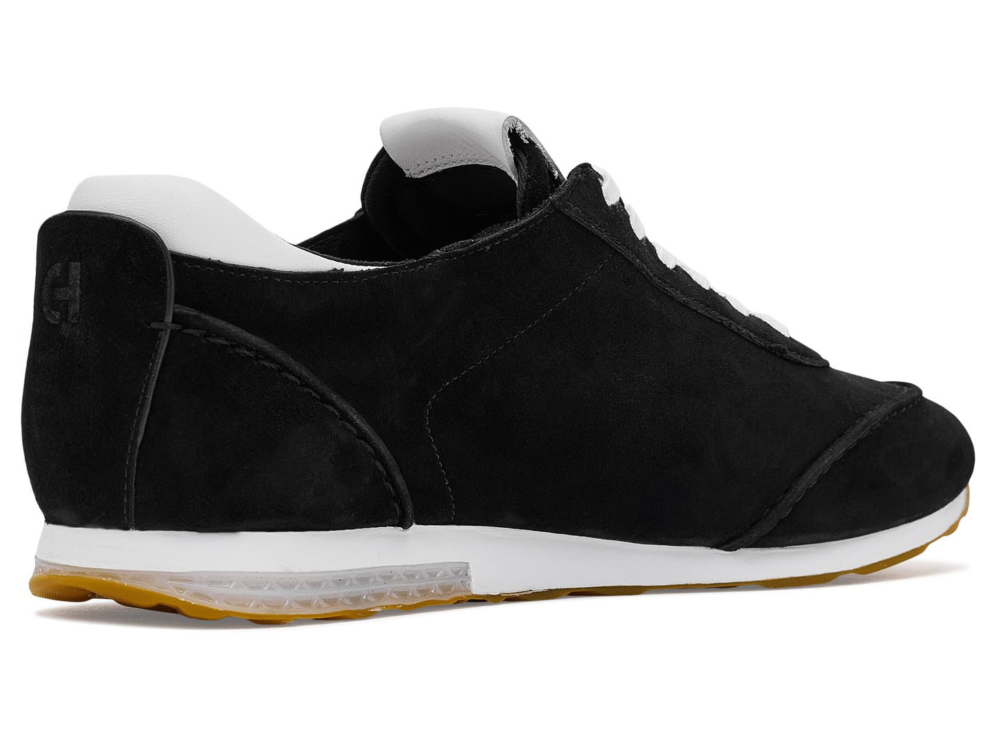 Cole Haan Women's Shoes - Grandpro Low Profile Runner Energyweave Sneaker, Black Suede/Leather, 10.5-B US