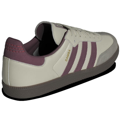 adidas Samba OG Men's Sneaker (Putty Grey Maroon, 11)