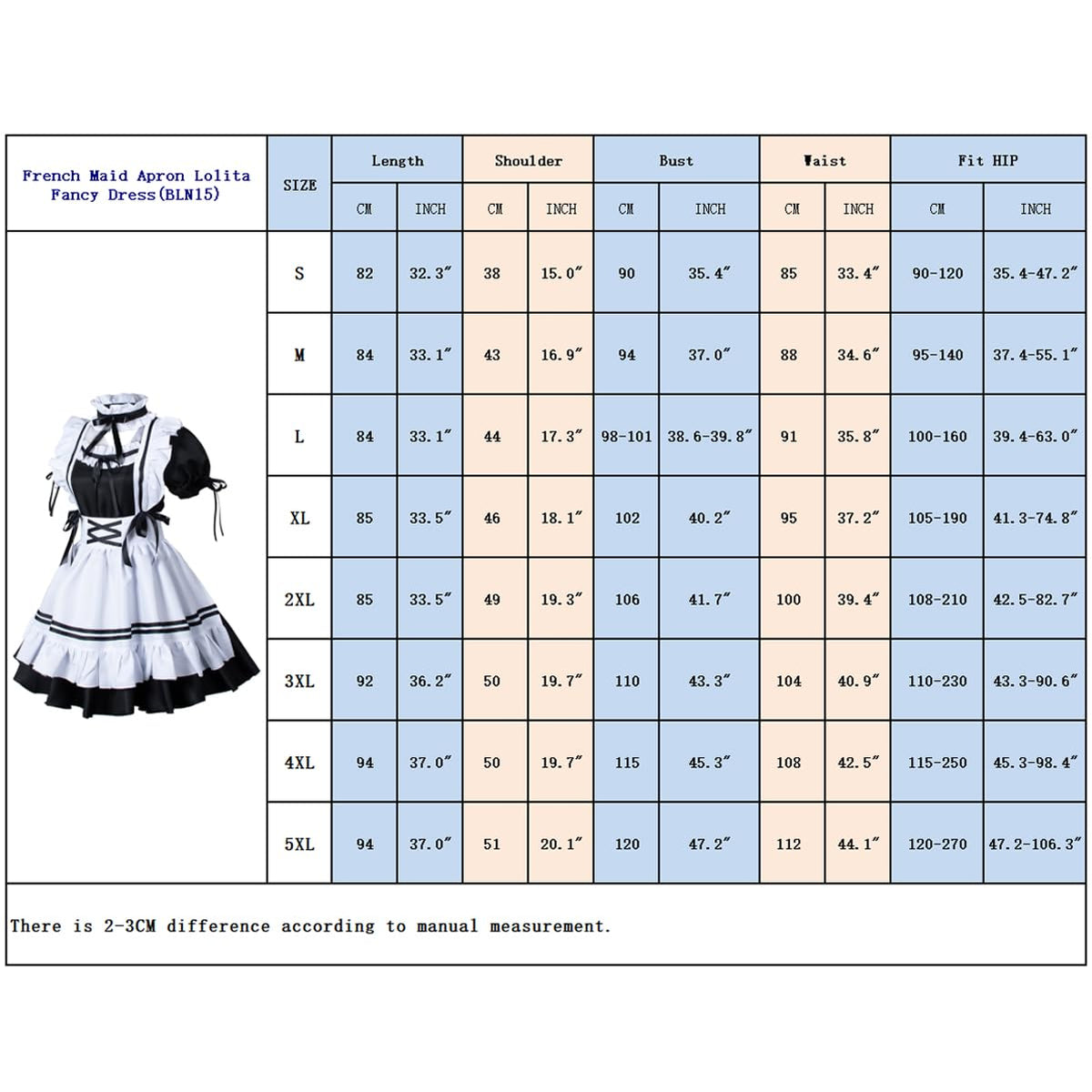 Anime French Maid - Sissy Outfit  Lolita Fancy Dress Cosplay Costume - Gloves Socks Set