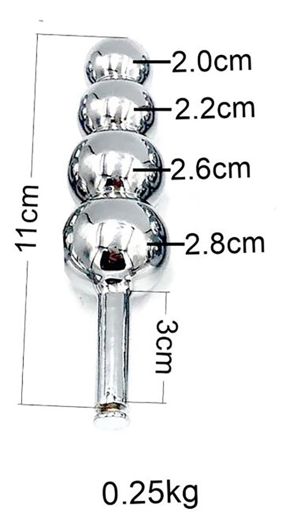 Stainless Steel Push Lock Version Male Chastity Belt with cage Adjustable Chain Detail Pants Waist 76-100cm (Black with Butt Plug)