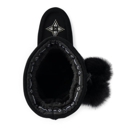 MANITOBAH WP Snowy Owl Suede Mukluk Womens Black L05