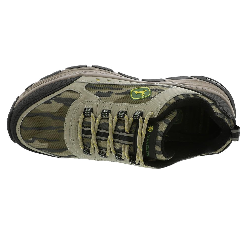 Skechers Men's John Deere D'Lux Trekker Soundguard Lace Up Hiking Shoe, Camouflage, 7
