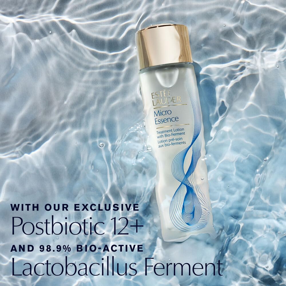 Estée Lauder Micro Essence Treatment Lotion with Bio-Ferment | Toner for Face | Skin Barrier Repair, 3.4 Fl Oz