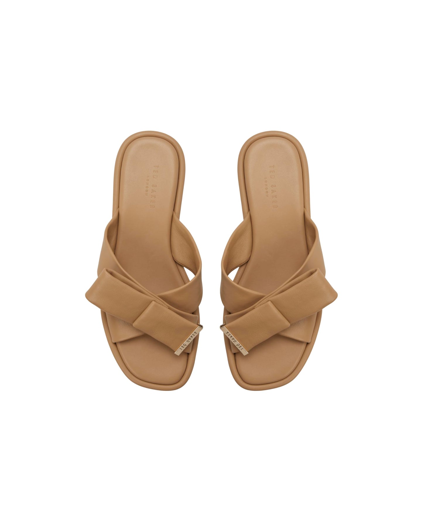 Ted Baker Women's Spencer Flat Sandal, Beige, 7