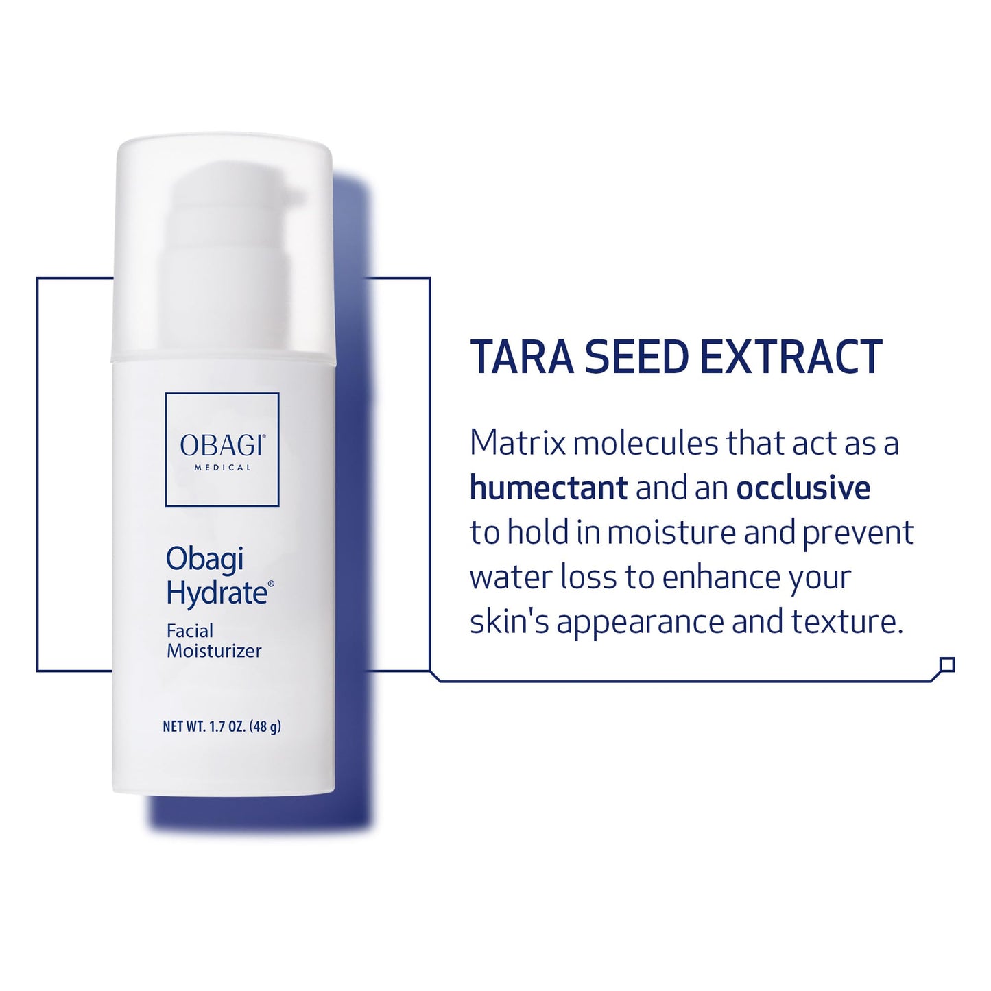 Obagi Hydrate Facial Moisturizer – Non-Comedogenic Intensely Hydrating All Day Moisturizer that Combats Dryness with Tara Seed Extract, Shea Butter & Avocado Oil – All Skin Types – 2-Pack, 1.7 oz ea