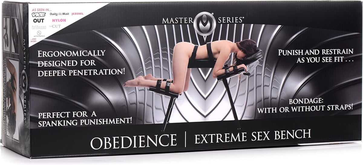 Master Series Adjustable Restraint Bench with Wrist Cuffs Men, Women