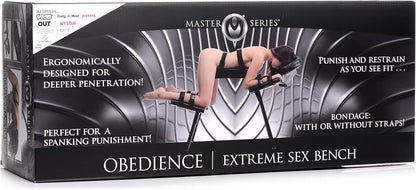 Master Series Adjustable Restraint Bench with Wrist Cuffs Men, Women