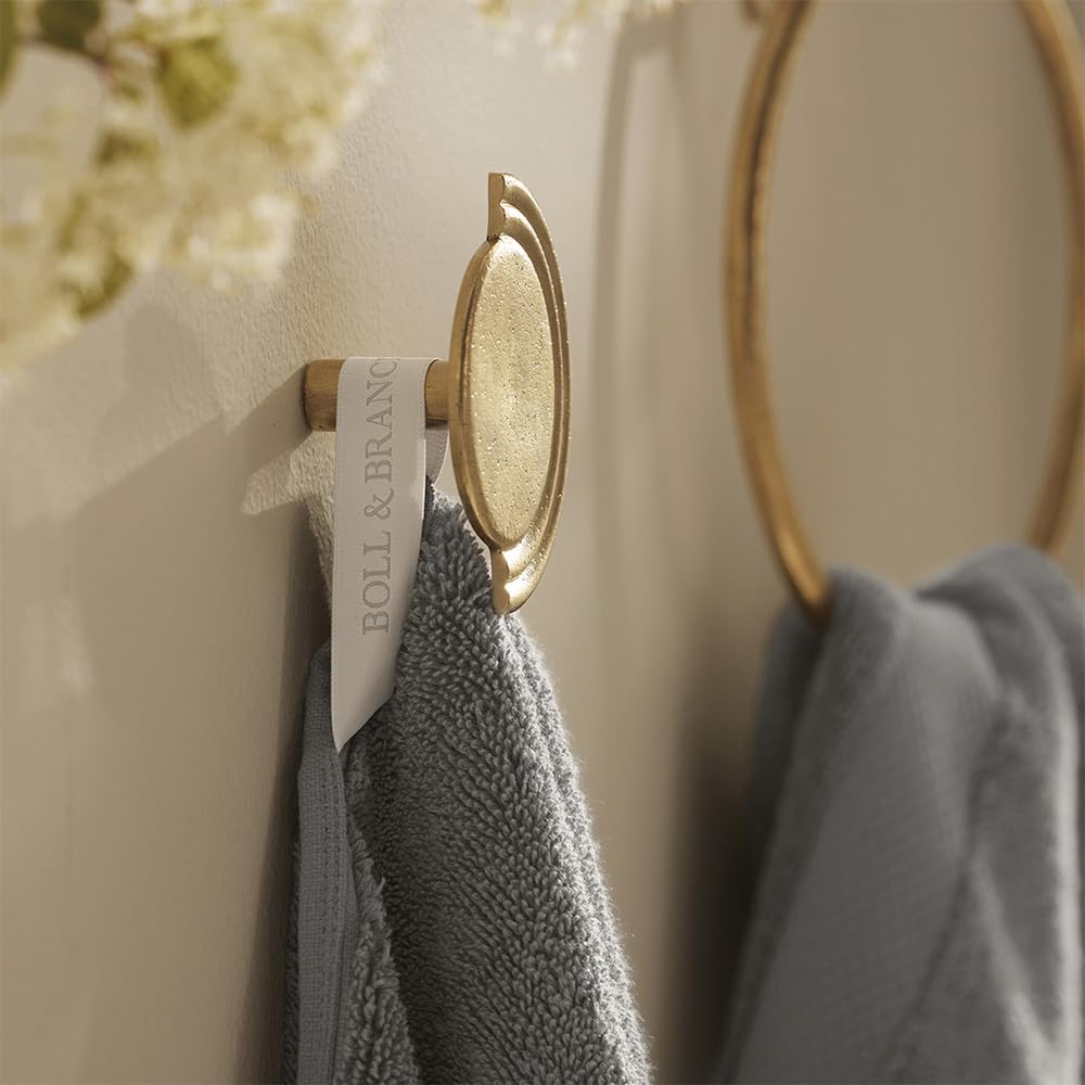 BOLL & BRANCH Plush Bath Sheet Set - Stone - 6 Piece - Includes 2 Oversized Bath Sheets, 2 Hand Towels & 2 Washcloths - 100% Organic Cotton - Ultra Soft & Luxurious - Quick Absorbing
