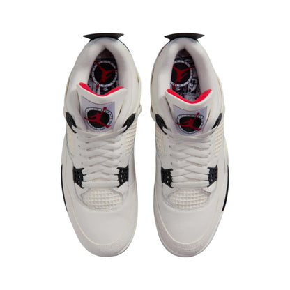Air Jordan 4 Retro Flight Club Men's Shoes (Sail/University Red/Black) Size 7.5