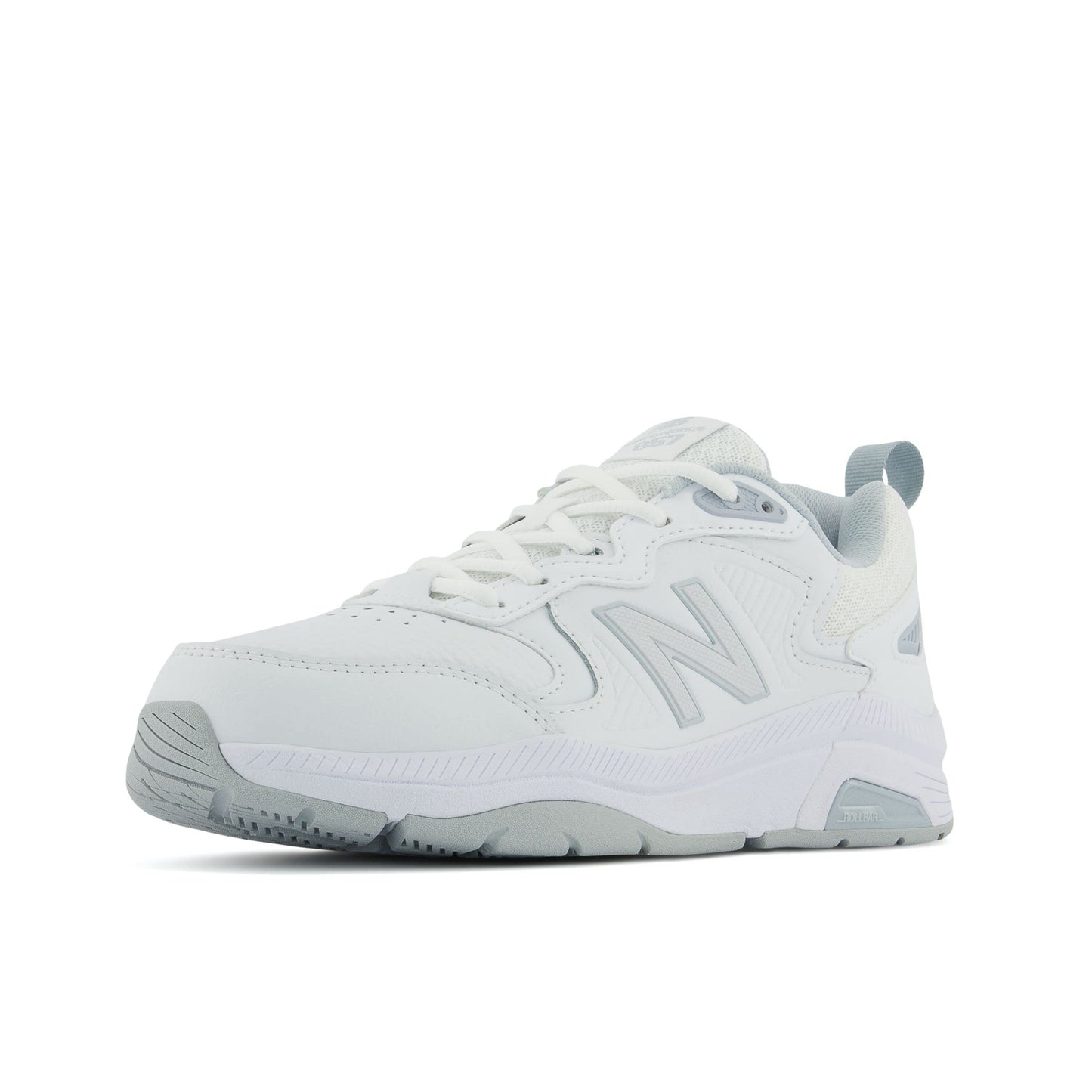 New Balance Women's 857 V3 Casual Comfort Cross Trainer, White/Cyclone, 8 Medium US