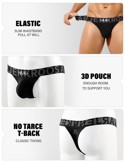 Arjen Kroos - Mens Thong Wide Band Low Rise  - Pouch