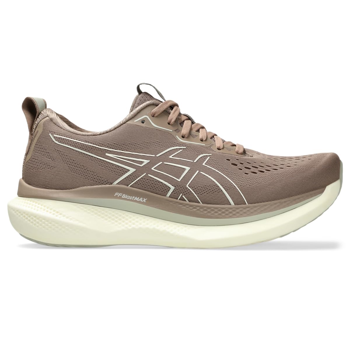 ASICS Men's GLIDERIDE MAX Running Shoes, 14, Taupe Grey/Birch