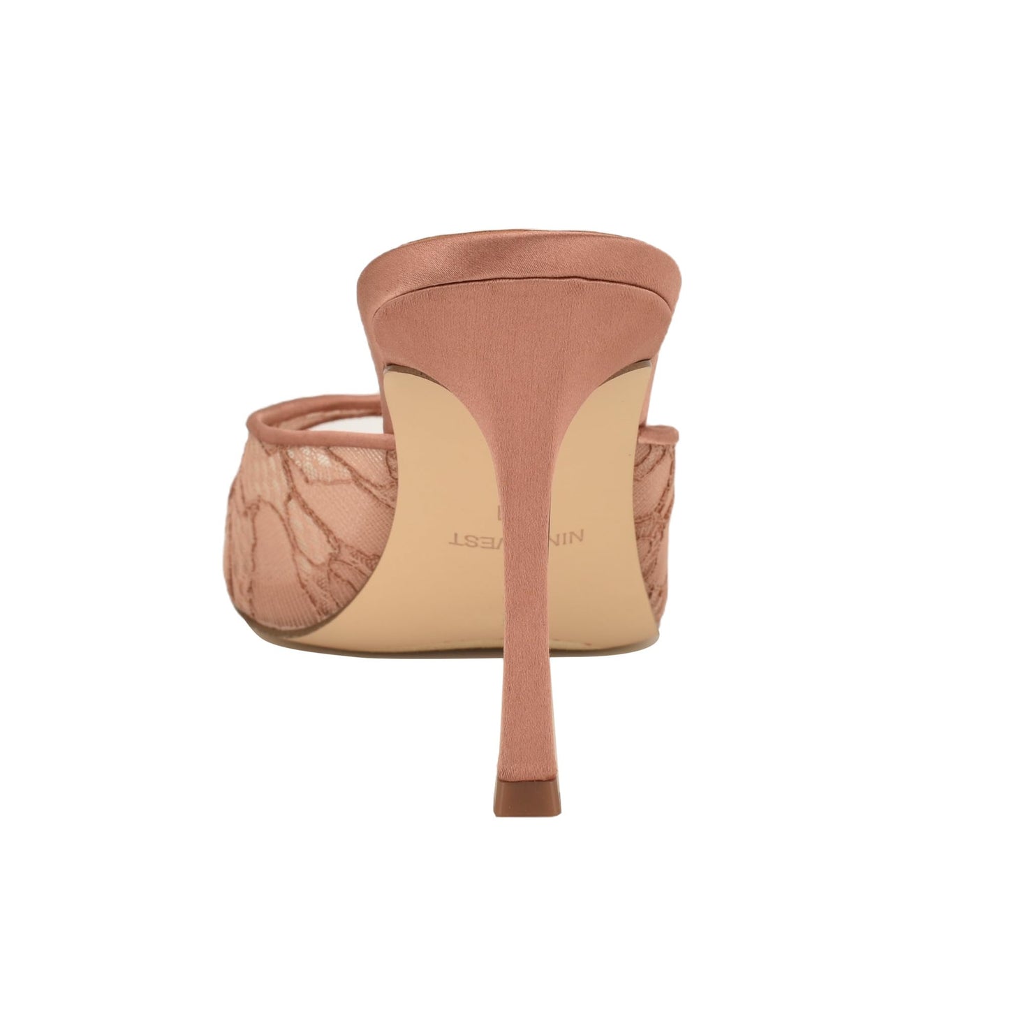 Nine West Women's Kisco Heeled Sandal, Light Natural Lace Mesh 111, 8