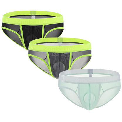 Men 's Underwear Briefs Bikini Silk Moisture Wicking Cool Breathable Underwear for Men Pouch Pack