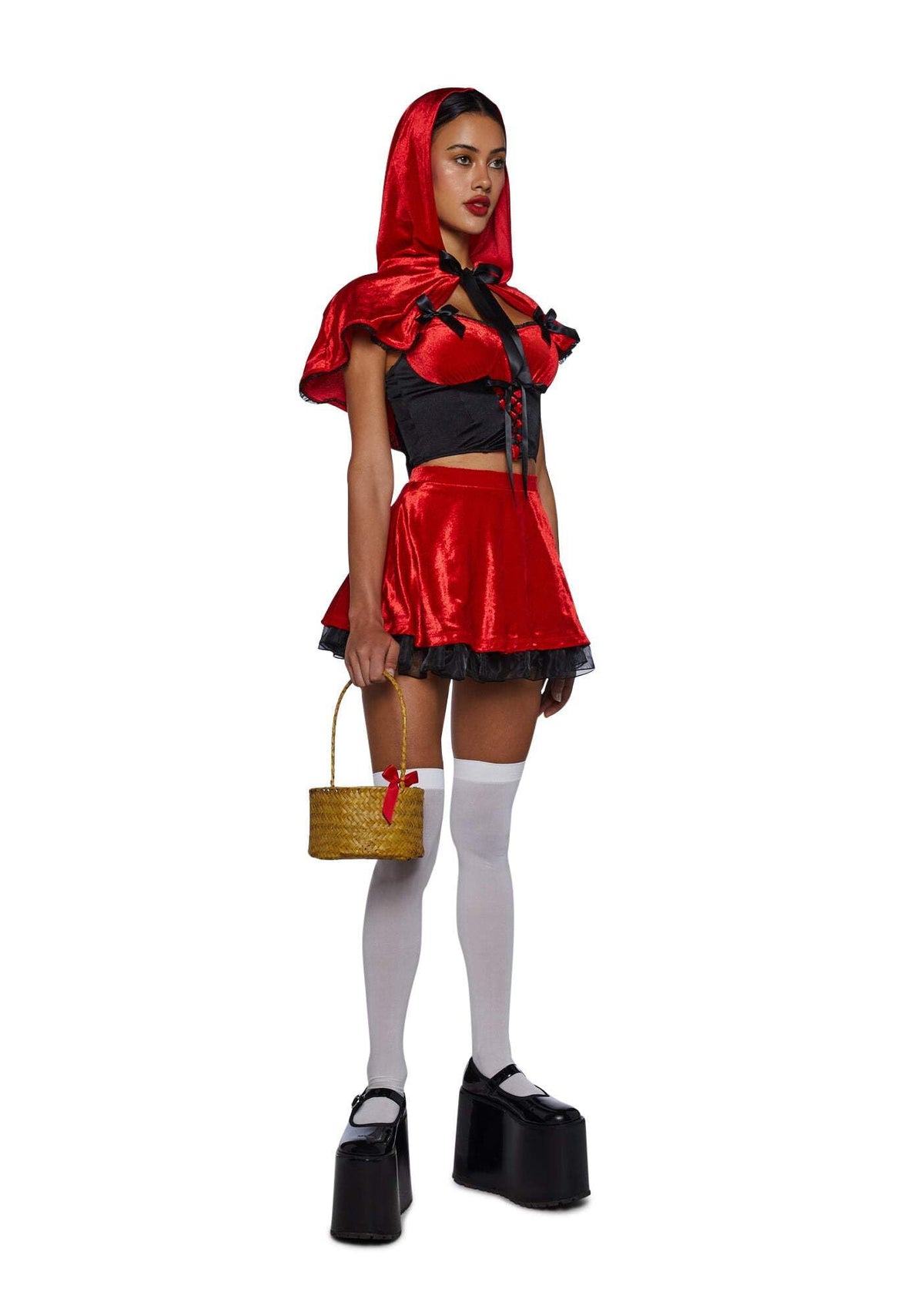 Dolls Kill Through The Woods Costume Set by Trickz N' Treatz – Adult Fairytale Halloween Outfit, X-Large