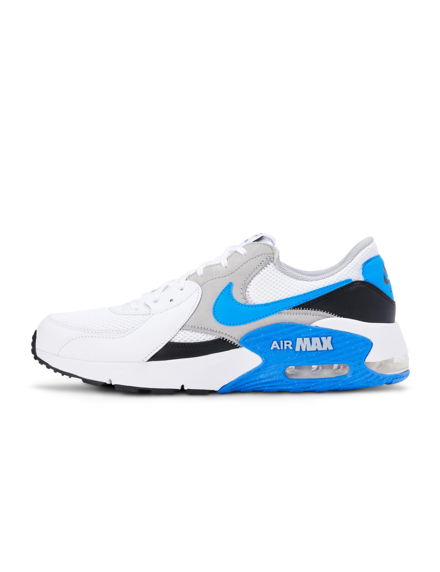 Nike Men's Air Max Excee Shoes, White/Blue Crystal-Light Smoke Grey-Black, 13