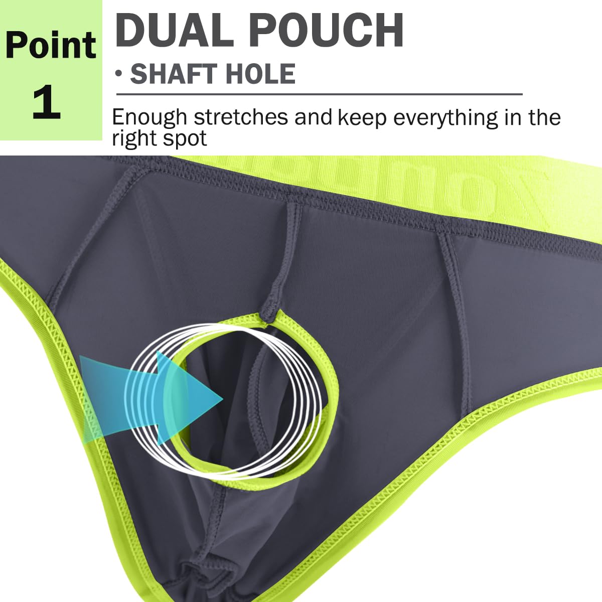 Mens Dual Pouch Underwear Mesh Briefs Sexy Bikini Pouch See Through Bulge Underpants