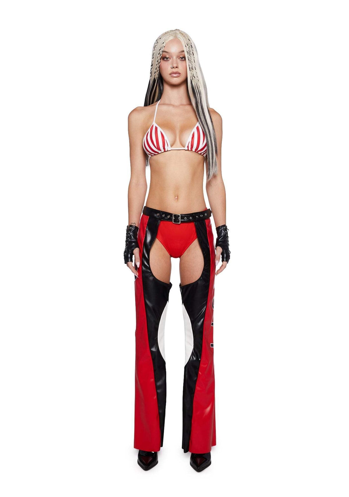Dolls Kill Christina Inspired Costume by Trickz N' Treatz, Red, XX-Small