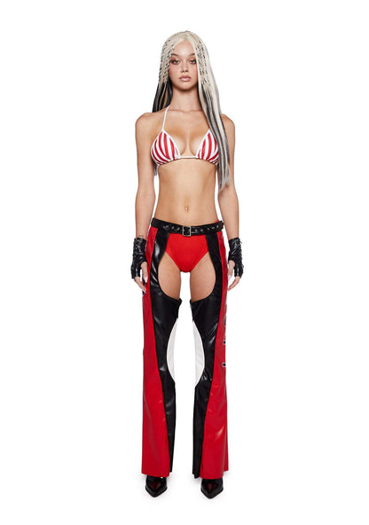 Dolls Kill Christina Inspired Costume by Trickz N' Treatz, Red, XX-Small