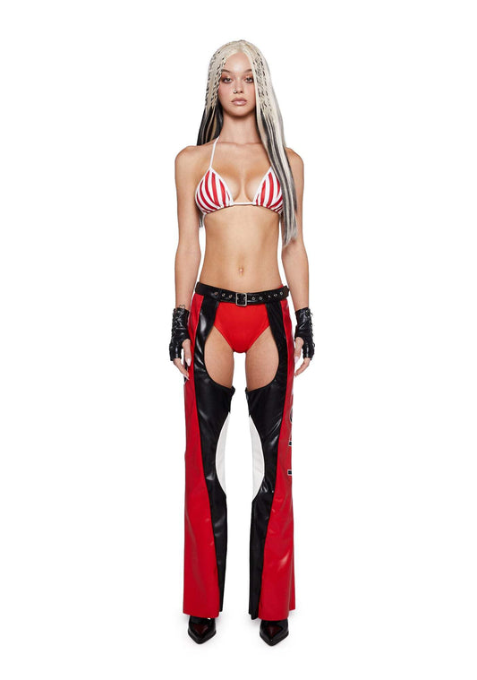 Dolls Kill Christina Inspired Costume by Trickz N' Treatz, Red, XX-Small