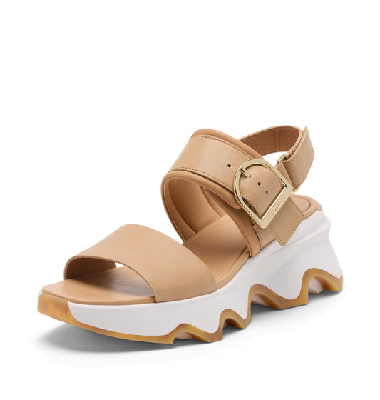 Sorel Women's Kinetic Impact Wedge, Honest Beige/Sea Salt, 8.5 Regular