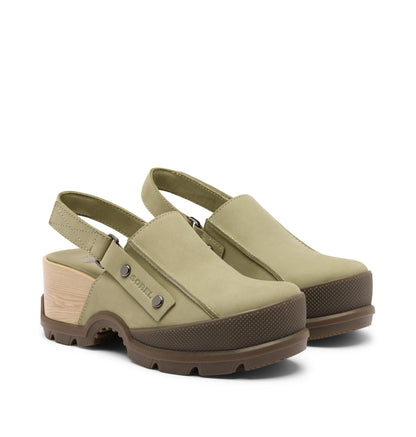 Sorel Women's Roam’N Clog RBR, Dusty Twill/Gum 15, 10.5 Regular