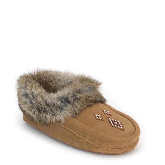 MANITOBAH Tipi Suede Moccasin Womens Oak L06