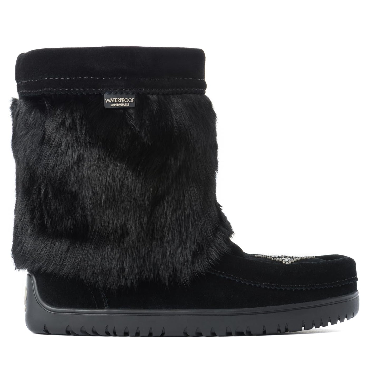 MANITOBAH WP Half Black Suede Mukluk Womens L05