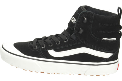 Vans Women's Ashwood Hi Vansguard Shoe | Water-Resistant High Top Sneakers for Everyday Wear, Suede Black/White, 7.5
