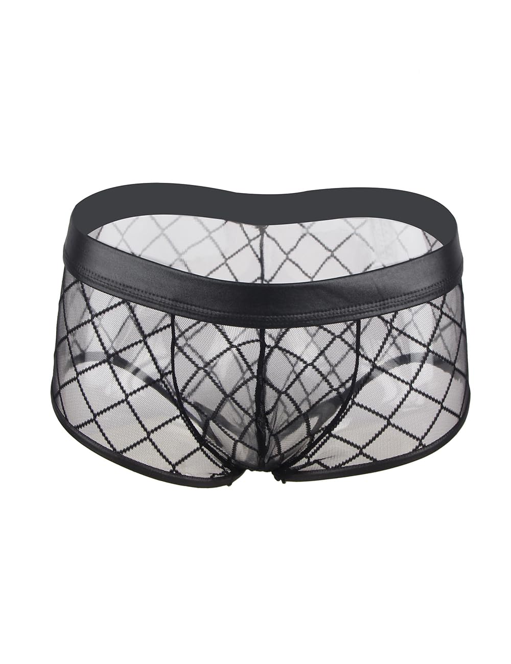 Men's Underwear Lingerie - Sexy Shorts Pants Lingerie for Men See Through Mesh Boxer Briefs
