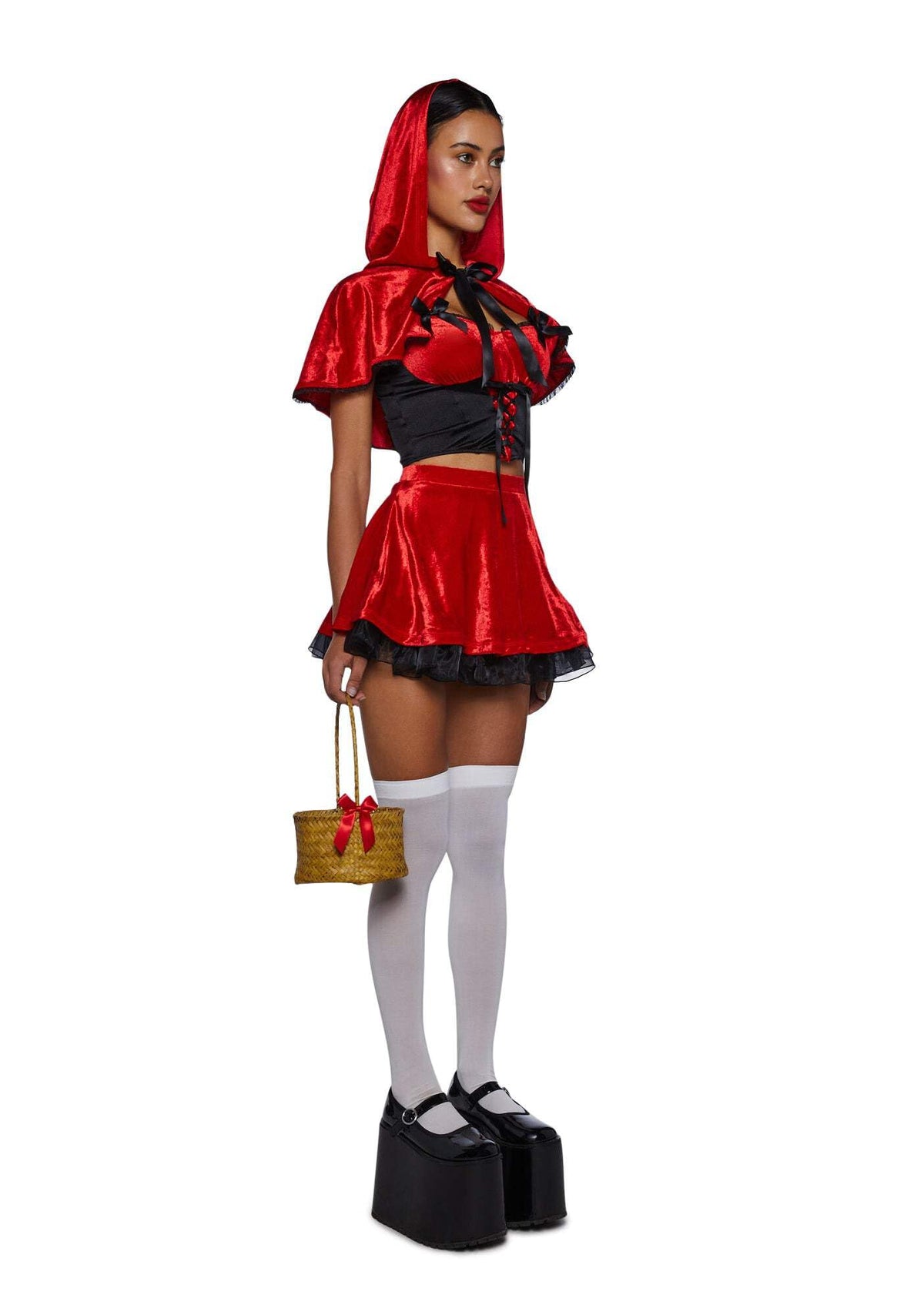 Dolls Kill Through The Woods Costume Set by Trickz N' Treatz – Adult Fairytale Halloween Outfit, X-Large