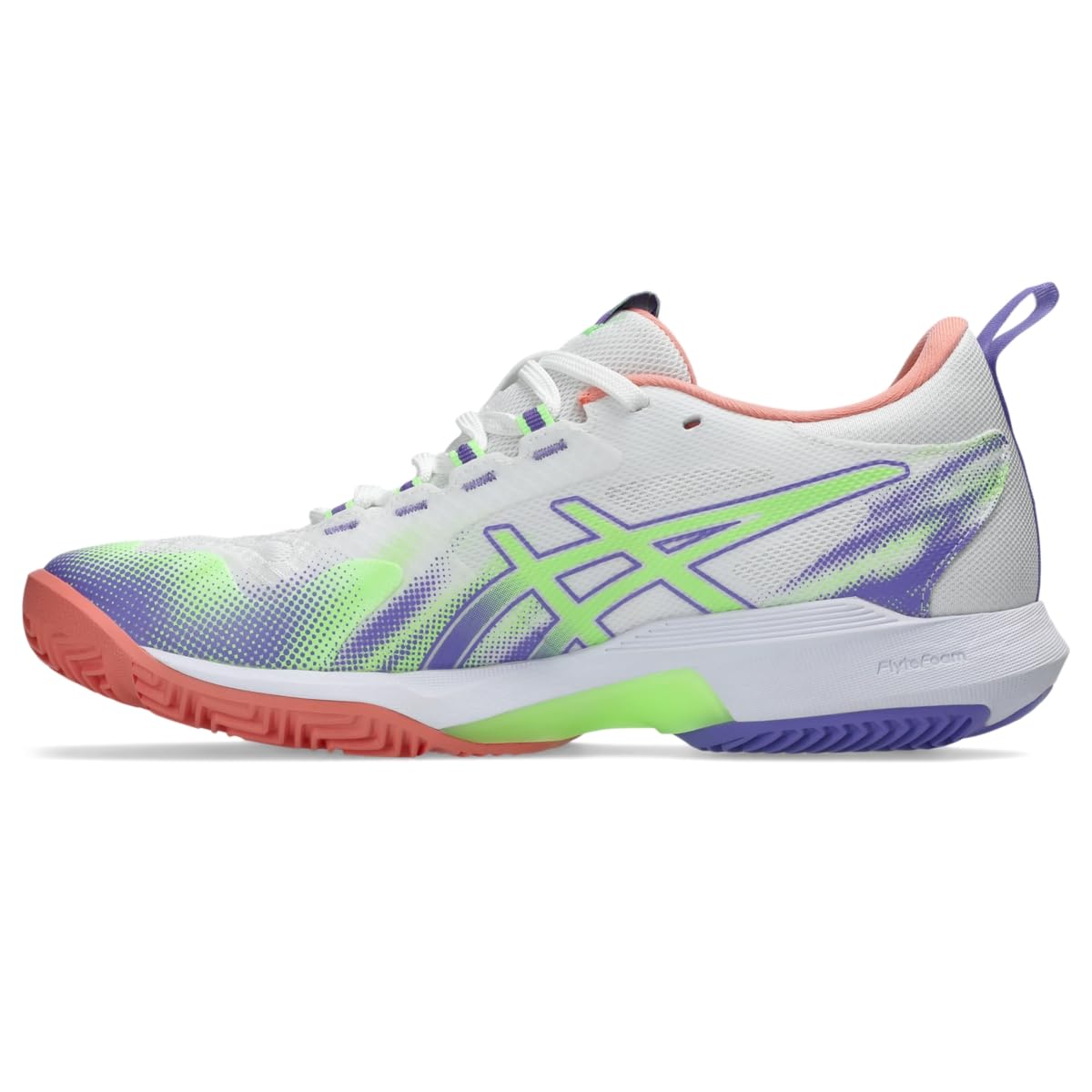 ASICS Women's SONICSMASH FF Padel Tennis Shoes, 9.5, White/Guava