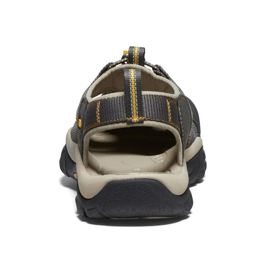 KEEN Men's Newport H2 Closed Toe Water Sandals, Raven/Aluminum, 10