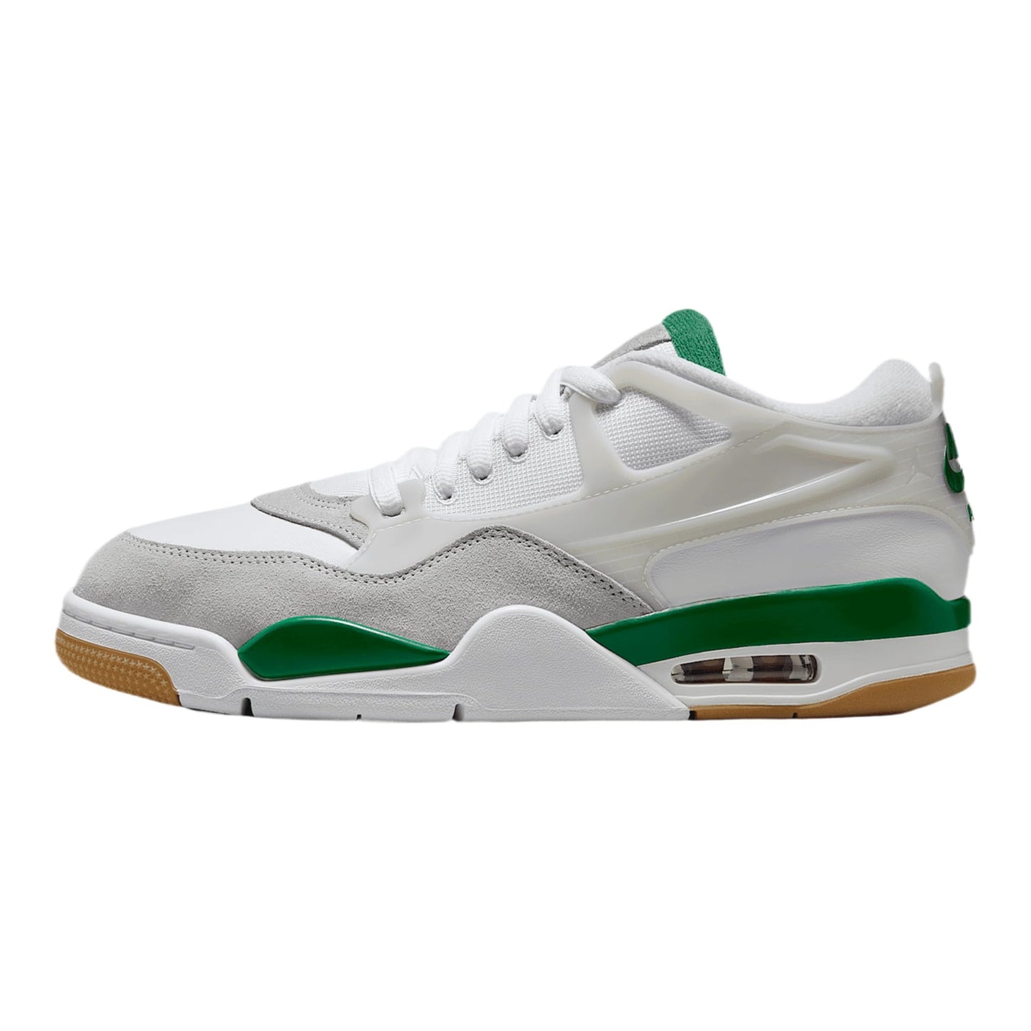 Air Jordan 4 RM Men's Shoes (FQ7939-103, White/Neutral Grey/Wolf Grey/Pine Green) Size 9.5