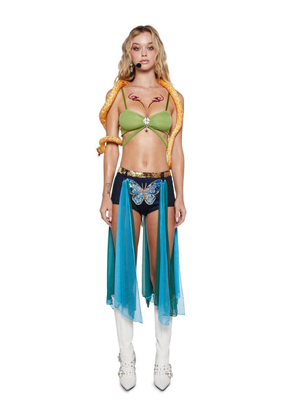 Dolls Kill Britney Slave for U Inspired Costume - Snake Charmer Outfit by Trickz N' Treatz - XX-Small
