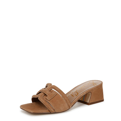 Sam Edelman Women's Waylon Slide Sandal Cyprus Tan Suede 8 M
