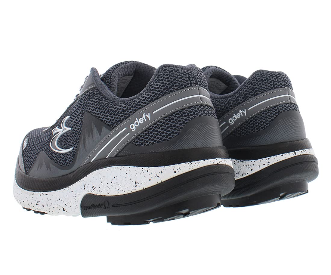 Gravity Defyer g-defy Mighty Walk Men’s Orthopedic Comfort Shoes Plantar Fasciitis | VersoShock All-Day Comfort | Wide Toe Box | Reduces Pain for All Activities Grey