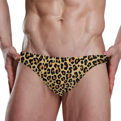 Chic Houses Men's Sexy Bikini Leopard Swimsuit Swimwear Quick Dry Print Briefs XL 2031388