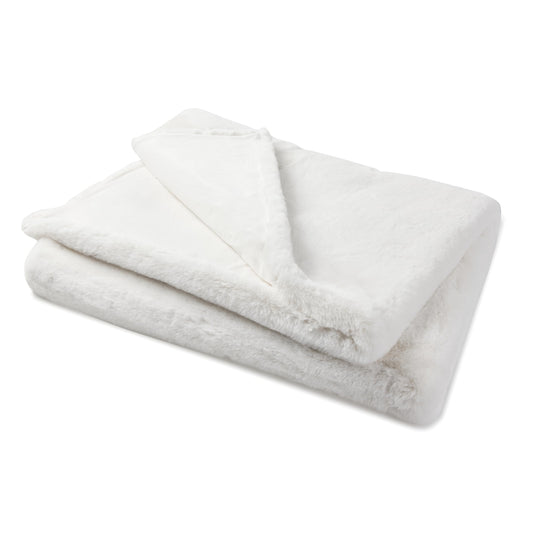 Nuzzie Snuggle Luxe Premium Soft Eco-Conscious Cozy Throw Blanket for Perfect Comfort - Vanilla (90"x108")