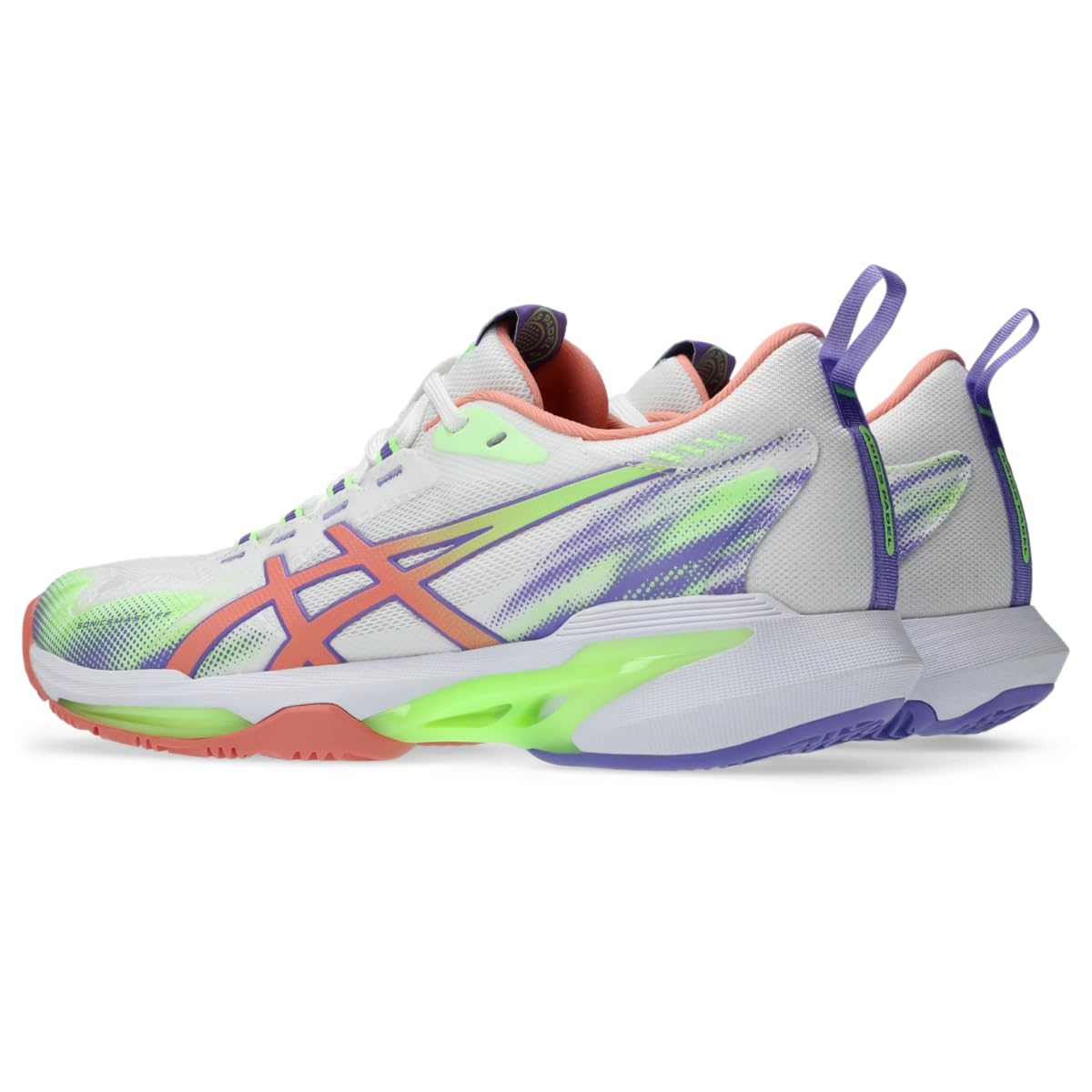 ASICS Women's SONICSMASH FF Padel Tennis Shoes, 9.5, White/Guava