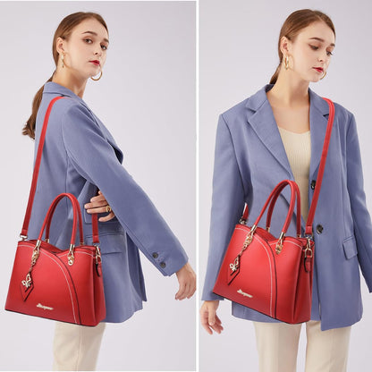 SiMYEER Satchel Purses and Handbags for Women Leather Crossbody Bags Shoulder Tote Bags