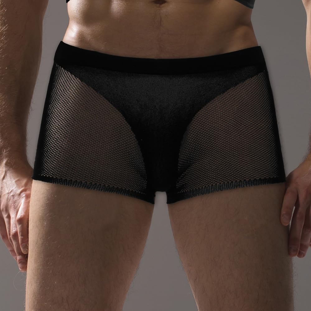 Men's Tank Tops Clothes Gay Mens Sexy Sheer Mesh Fishnet Crop Top Shirt Sissy Lingerie Exotic date nightclub Man Underwear for Men