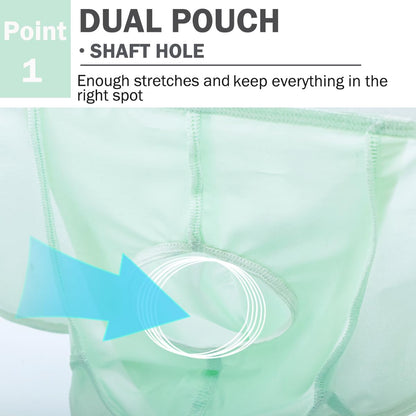 Men 's Underwear Briefs Bikini Silk Moisture Wicking Cool Breathable Underwear for Men Pouch Pack