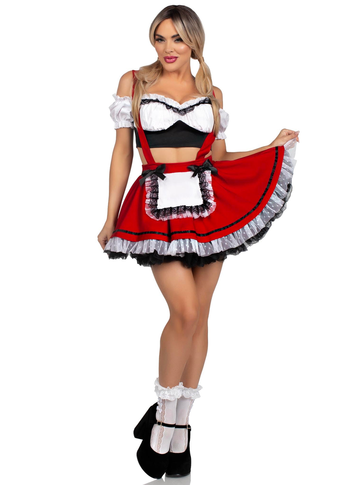 Leg Avenue Women's 2 Pc Beerfest Babe Costume Dress Halloween Costume - Octoberfest - Oktoberfest