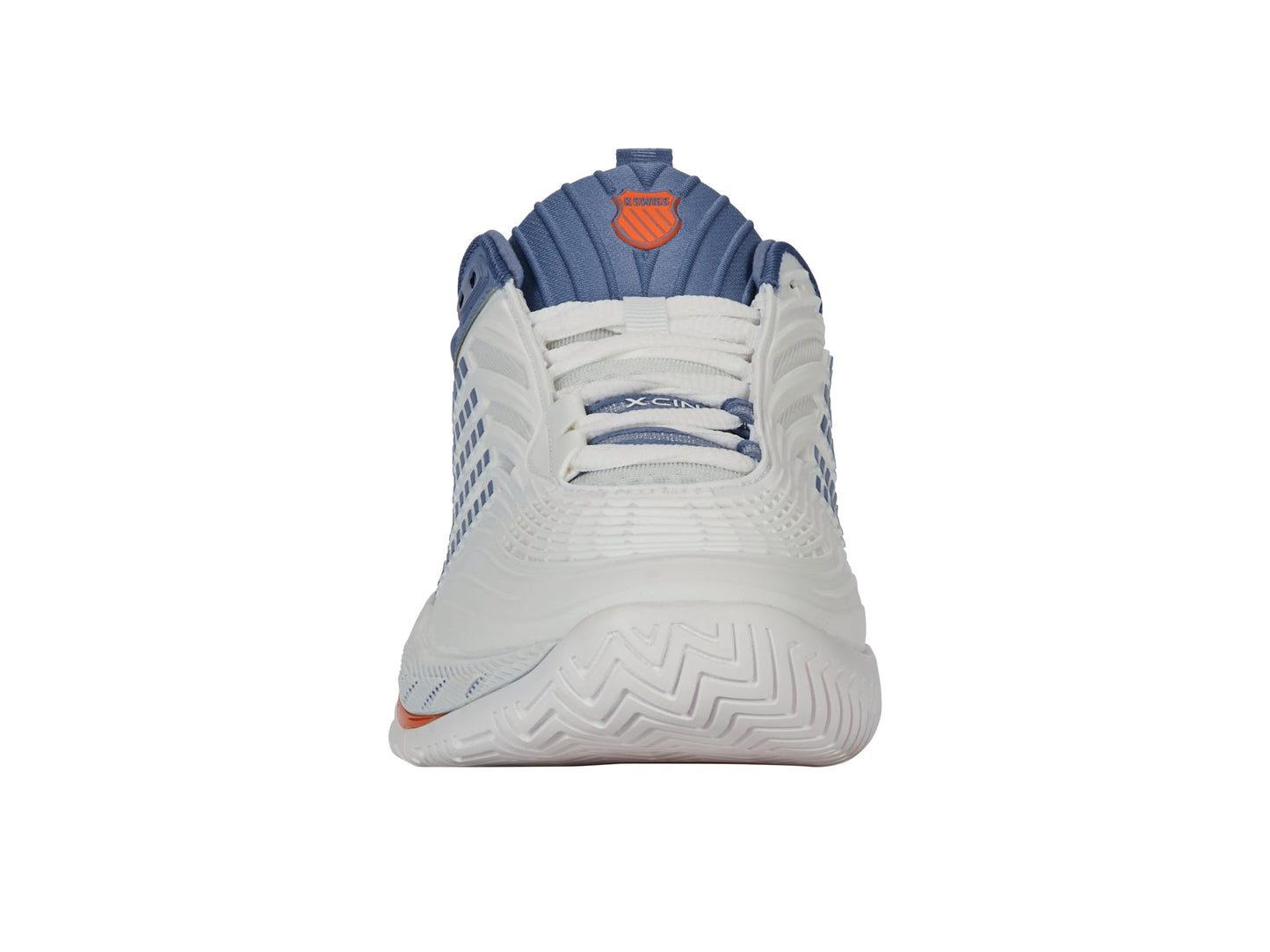 K-Swiss Men's Hypercourt Supreme 2 Tennis Shoe, Lucent White/Infinity/Scarlet Ibis, 7.5 M