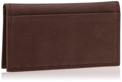 Timberland PRO Men's Rfid Leather Long Bifold Rodeo Wallet With Rfid, Dark Brown, One Size