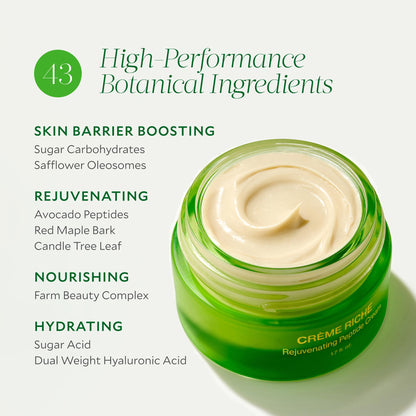Tata Harper Crème Riche, Rich Moisturizing Cream with Peptides, Natural Skincare, 50ml