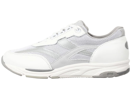 SAS Tour Mesh Shoes for Women – Suede & Mesh Uppers – Cushioned Tongue – Removable Footbed – Rubber Outsole Silver 6 WWW - Triple Wide (E-EE)