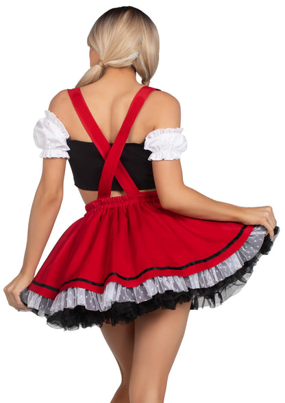 Leg Avenue Women's 2 Pc Beerfest Babe Costume Dress Halloween Costume - Octoberfest - Oktoberfest
