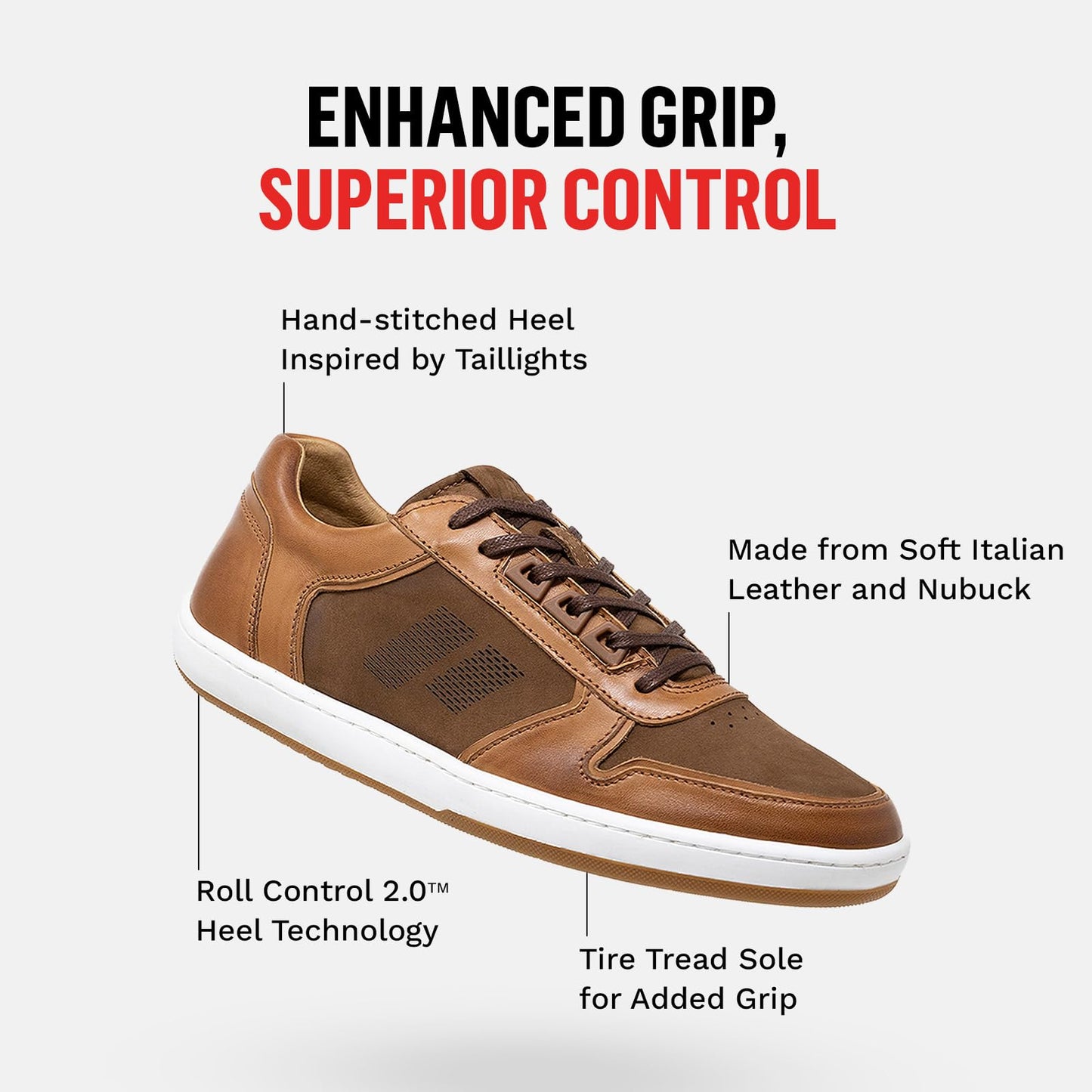 Piloti Driving Shoes for Men, Drift Performance Italian Nubuck Leather Everyday Driving Sneakers for Men ((US 10, Asphalt)